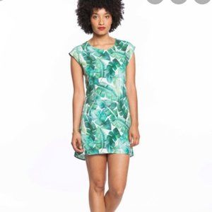 Marine Layer Palm Leaf Shift Dress sz Large